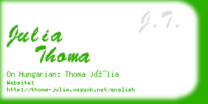 julia thoma business card